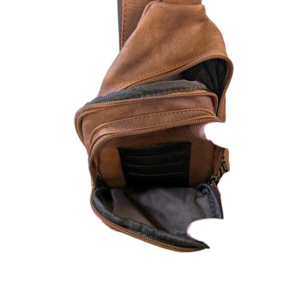 Masintor Brown Crossbody Bag - Picture 5 of 7